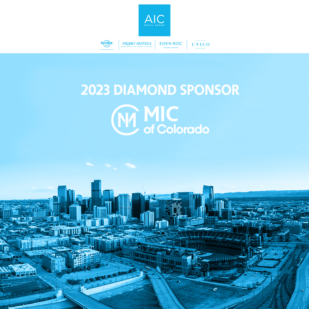 Thank you AIC Hotel Group for your diamond sponsorship commitment for the 23rd Annual MIC of Colorado Conference &amp; Trade Show, March 2-3, 2023 <a href="/CCCbluebear/">CO Convention Center</a> .... Your partnership is so appreciated!