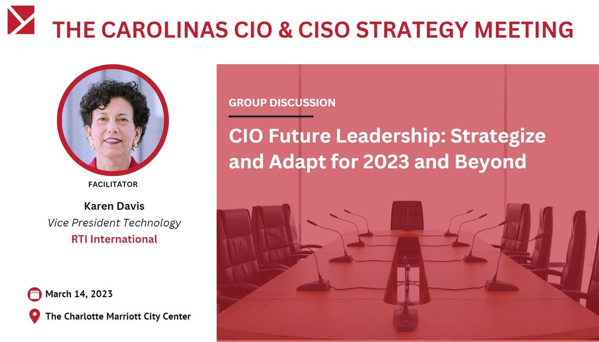 NCS_Madison's tweet photo. While the epidemic struck us 3 years ago, it is still having an impact on every aspect of our life.  Follow Karen at our Carolinas CIO &amp; CISO Strategy Meeting as she facilitates a group discussion. She will talk about how the pandemic can help us think &amp; act differently. https://t.co/JKOHC6IUiV
