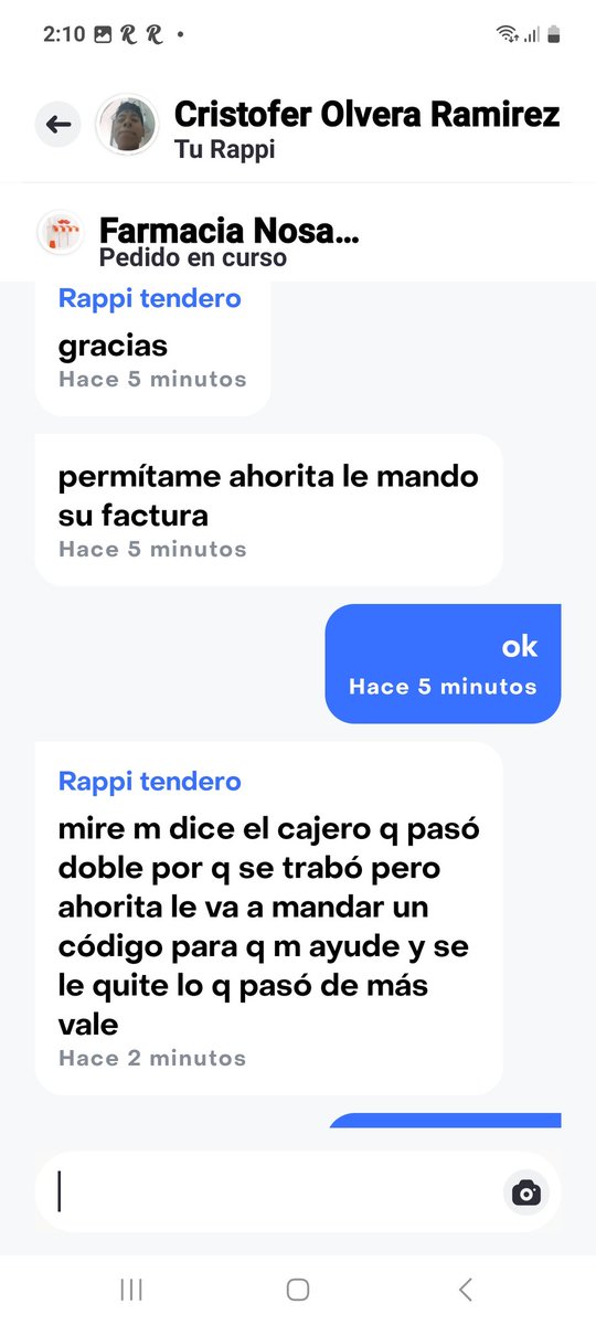 Lorniux's tweet photo. #rappi #Fraude fui víctima de un repartidor de Rappi @RappiMexico y #FarmaciaNosarco  y Rappi no me solucionó  nada , nunca me entregaron los productos  tengo el cargo triple, tengan mucho cuidado no es confiable esta app es mejor llamar a las farmacias en directo. https://t.co/CUUrX8woFr