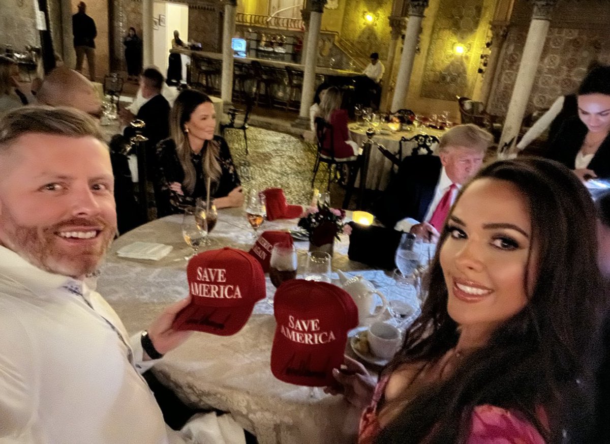 Had dinner w/President Trump last night at Mar a Lago for 3+ hours

Discussed almost every major issue &amp; I tried to be nothing except a truthful voice on behalf of the MAGA base

45 is sharp as a tack, fully energized, and ready to take down the Deep State

Time to Save America🇺🇸