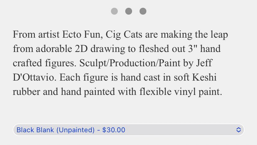 laura 🦠 on X: cig cats figures are coming, from Dead Bird Toys