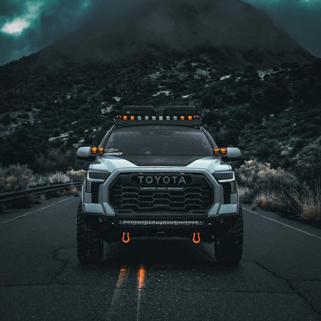 Addoffroad's tweet photo. Going Stealth.

📸: @koz_22tundra

#addictivedesertdesigns #addoffroad #toyotatundra #toyota #tundra #tundraoffroad #offroad #tundranation #runner #tundracrew #trd #toyotaoffroad #toyotatacoma #teamtundra #liftedtrucks #yota #toyotanation #toyotausa #tundralife #letsgoplaces … https://t.co/RaOlUgSKm0