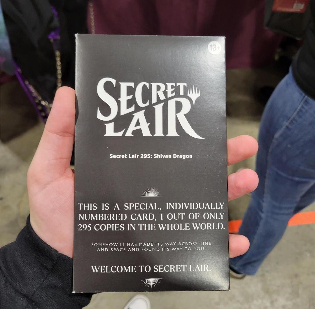 StarCityGames's tweet image. MagicCon Philadelphia attendees are being selected at random to receive serialized Shivan Dragons! Only 295 total! 😲

Super Secret Lair! 

#MTG