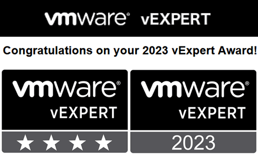 aleadmin's tweet image. I&apos;m proud and glad, another year in a row #vExpert2023 Congratulations to all new and returning #vExperts.