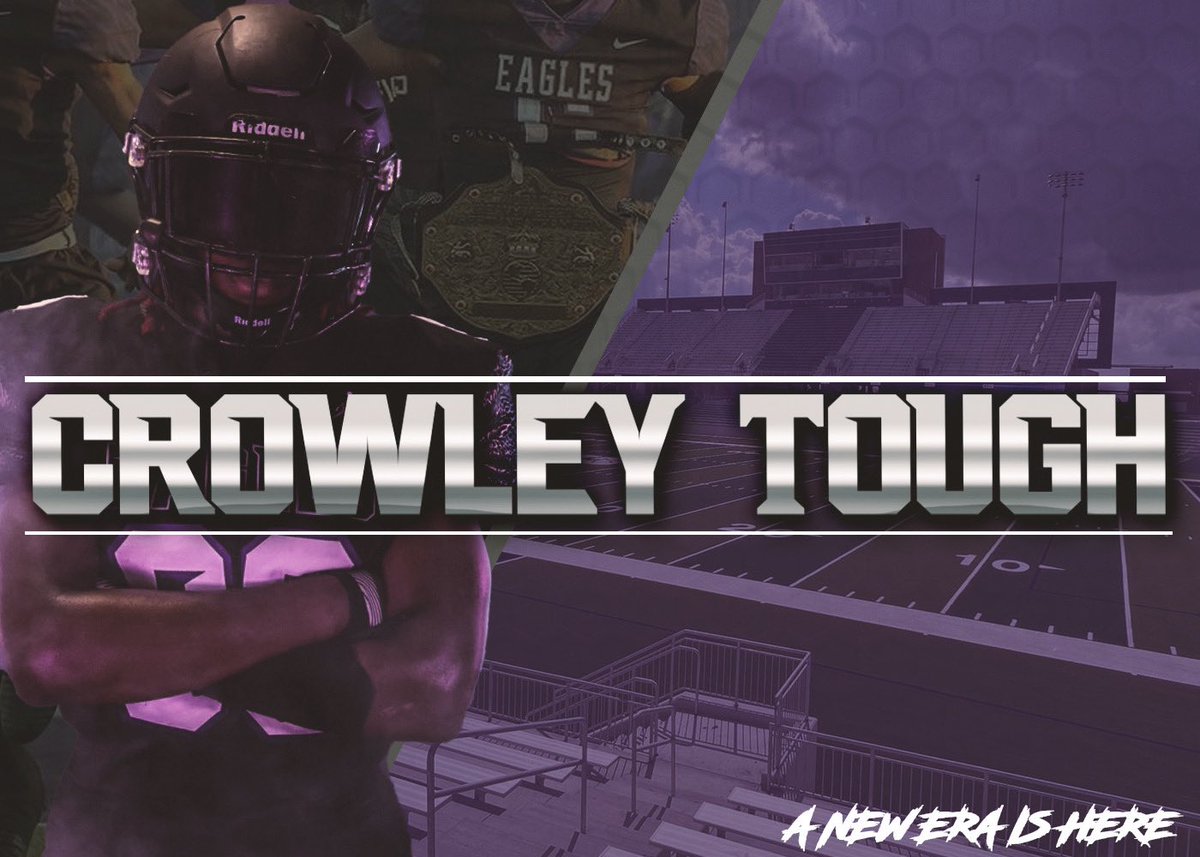 📍🦅
I am excited to announce the next step in my journey. I will be joining <a href="/CarlosLynn/">Carlos Lynn</a> at Crowley High School!!
<a href="/CTownEaglesFB/">CrowleyFootball</a> <a href="/CrowleyISD/">Crowley ISD</a> 
 #CrowleyTough