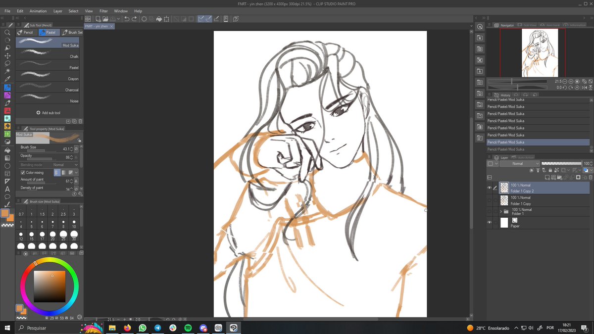 setnuscaseon's tweet photo. doodling one of my husbands,, , he's a little tipsy thinking "what a fascinating nuisance you are..." #legendofthephoenix https://t.co/qrEZaLn6T5