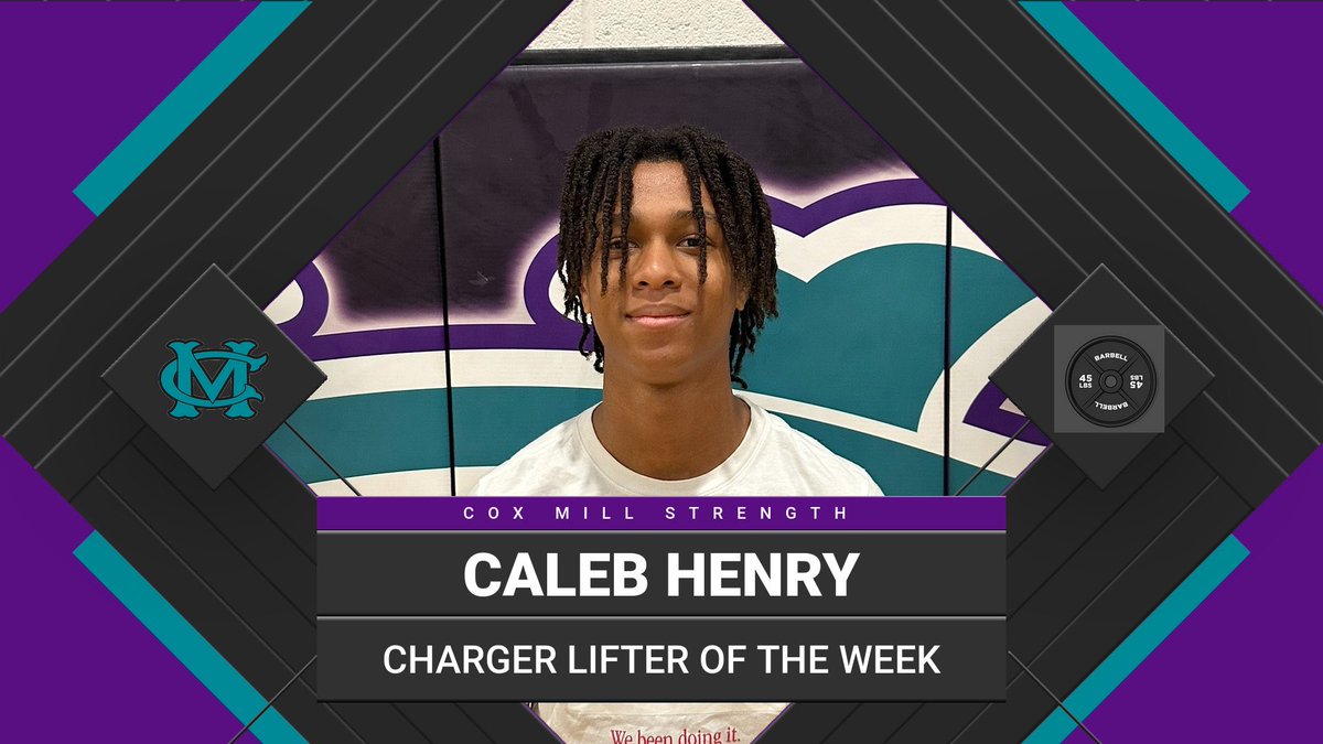 Charger lifter of the week ⁦<a href="/CalebHenry_24/">Caleb Henry</a>⁩!!!!