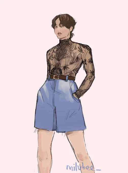 as promised  an unpolished drawing for hobiday. may all your tls be full of hobi!!!!!  