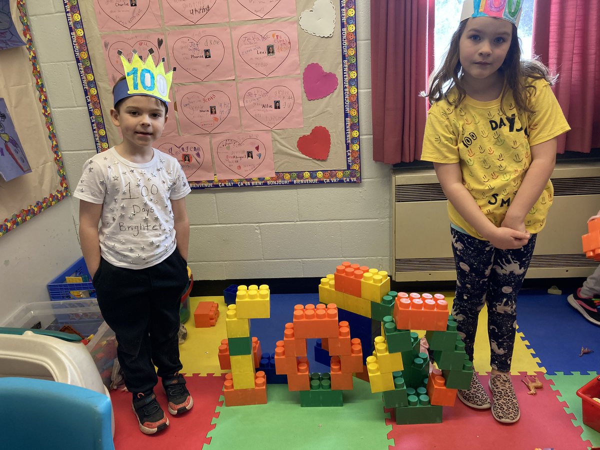 MsYoungSHA's tweet image. C’est le 100ème jour d'école! 🎉👏@SHA_NL