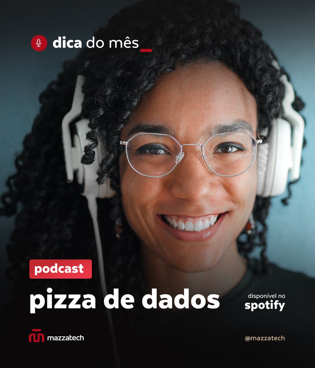 mazzatech_ti's tweet photo. O Podcast está disponível no Spotify e também pode ser encontrado no site https://t.co/f2I11IkDPU.
#mazzatech #dicadomês #tecnologia #programação #podcast #ti #profissionaldeti #dev #programador #futuro #tibrasil #pizzadedados #datascience #ciência #dados #bigdata https://t.co/3xDc5SbYAp