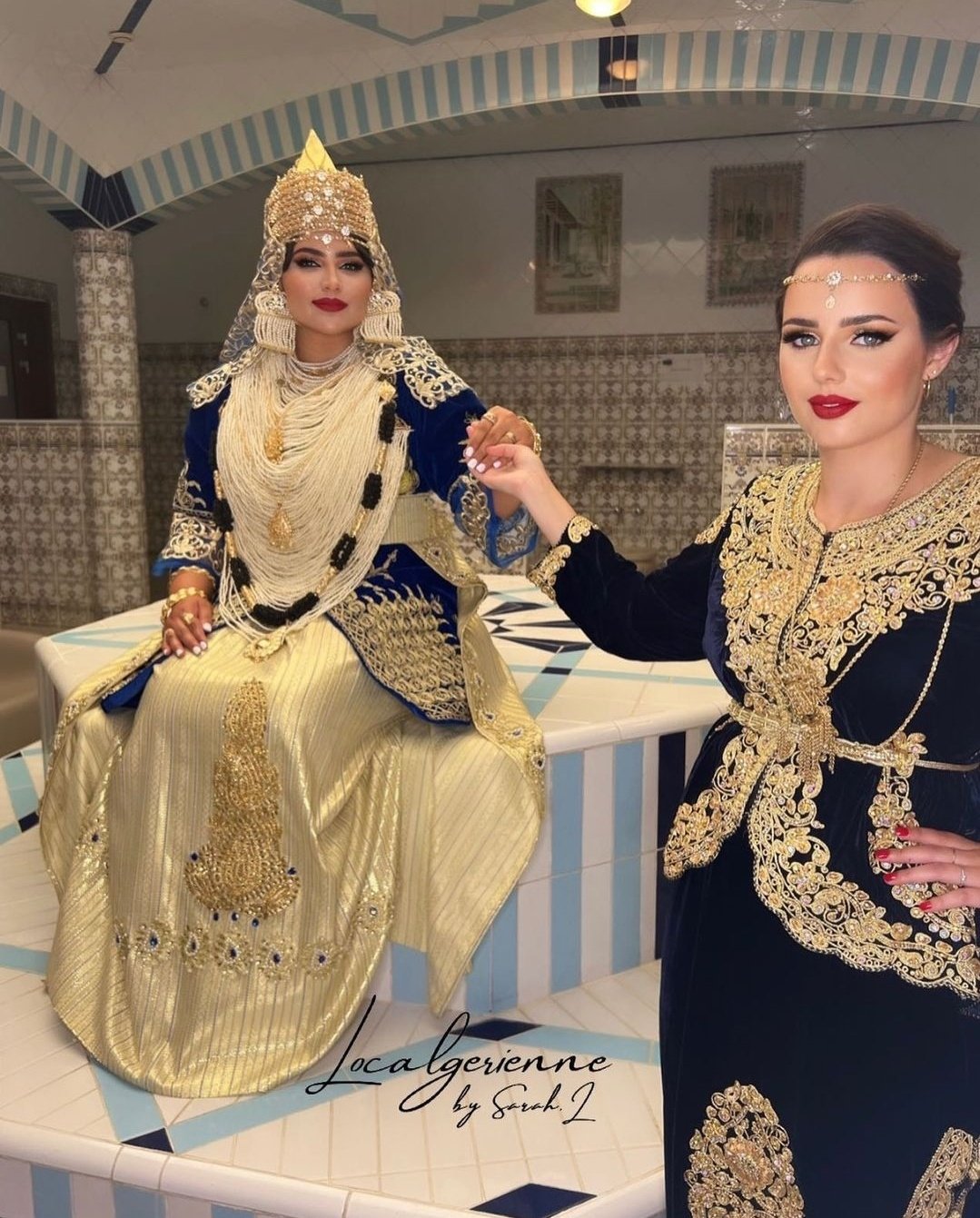 I Love Algeria on X Khit Errouh is an Algerian jewelry made up of gold rosettes and pendants set with diamonds or other precious stones. It is worn across the forehead with