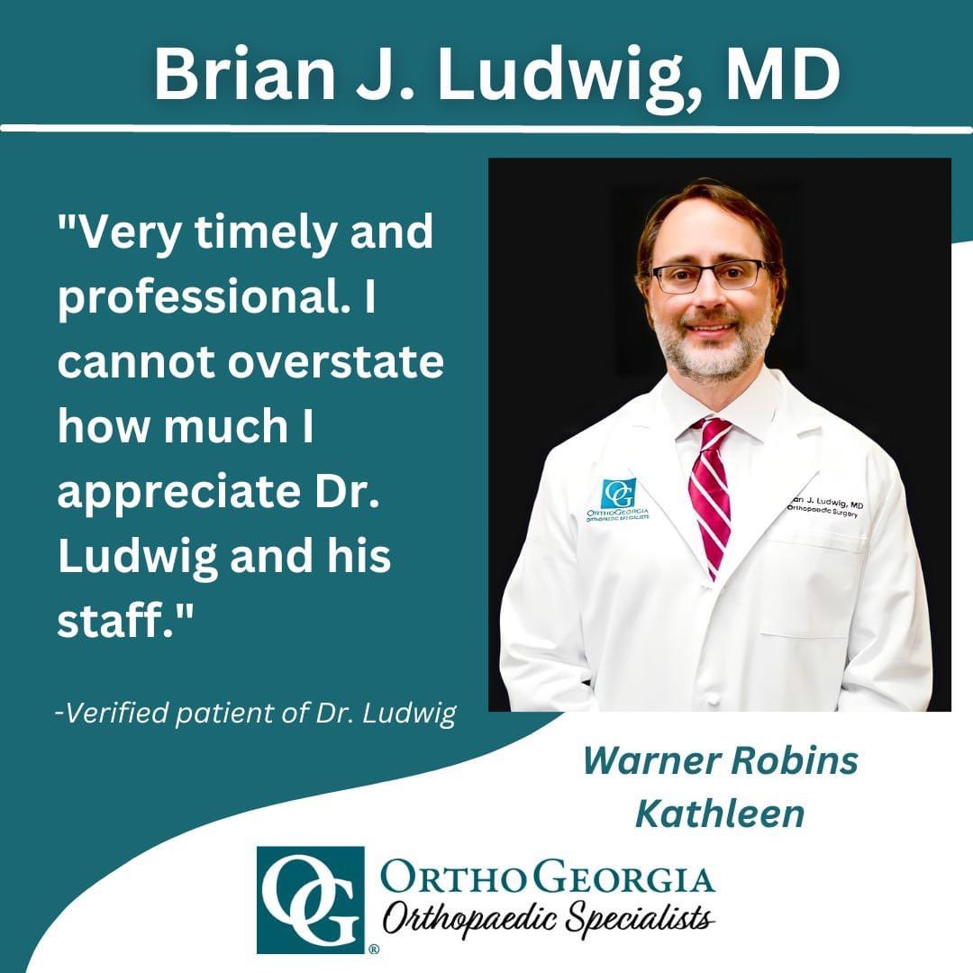 orthogeorgia's tweet photo. Thank you for taking the time to share your feedback about Dr. Ludwig and his team!
https://t.co/7tKVFljLWr
#orthopedics #sportsmedicine #sportsmedicinedoctor #houstoncountyga #patientreview https://t.co/sTu7ByK4Ou