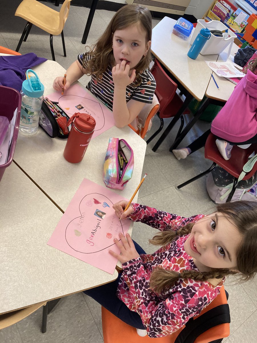 MsYoungSHA's tweet image. We are really enjoying our February Kindness calendar. They especially liked writing something kind about each classmate. 💗💕💓@SHA_NL