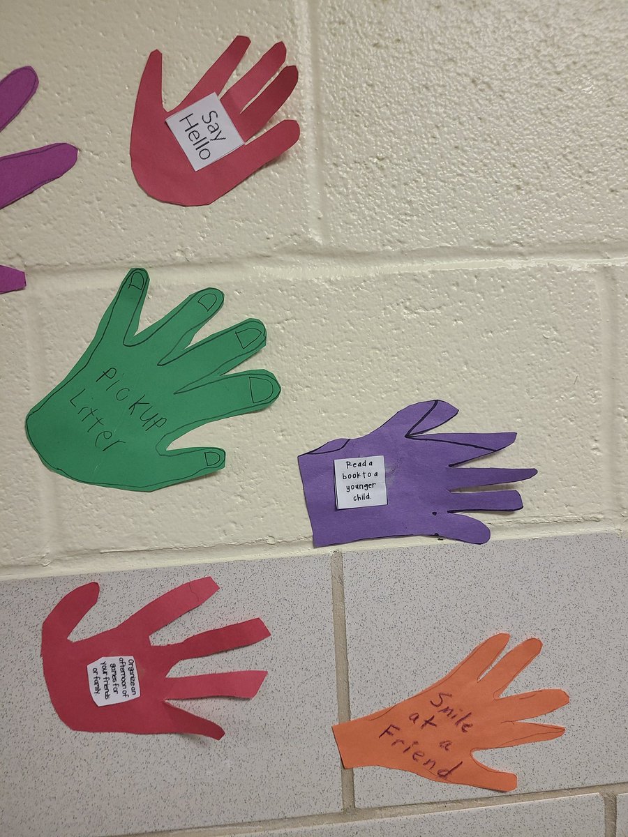 eaddisonBCPS's tweet photo. Today is Random Acts of Kindness day, so our ISDM students came up with some ideas! @EsOakleigh https://t.co/1JqinhqU6i