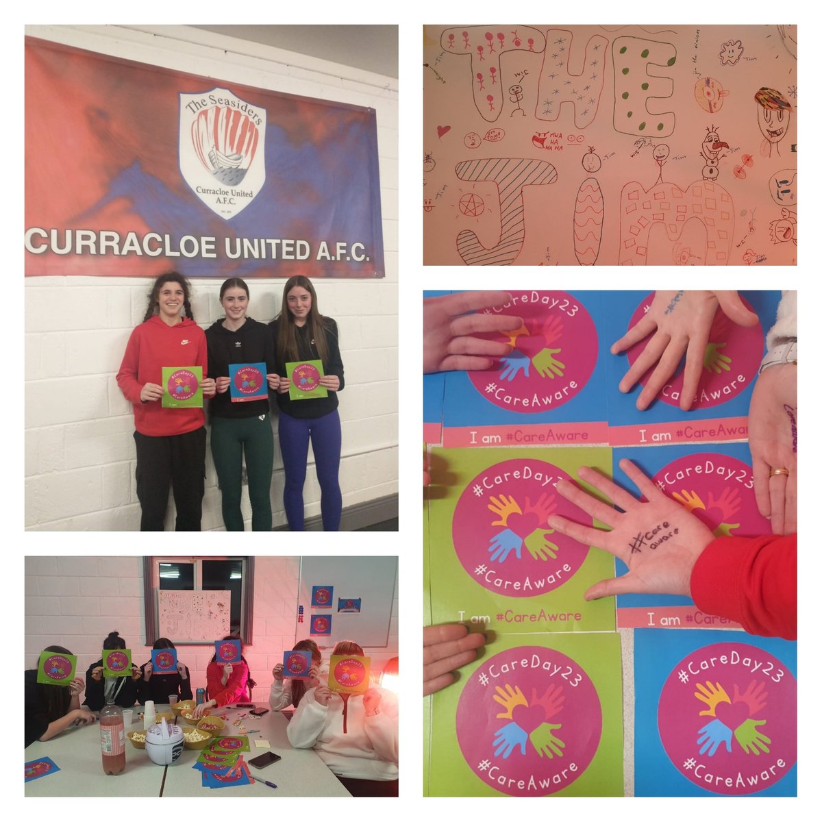 🫶Wexford Curracloe youth club celebrated #CareDay23 with their solidarity actions ❤️for their peers who have experienced care. #careaware 👏