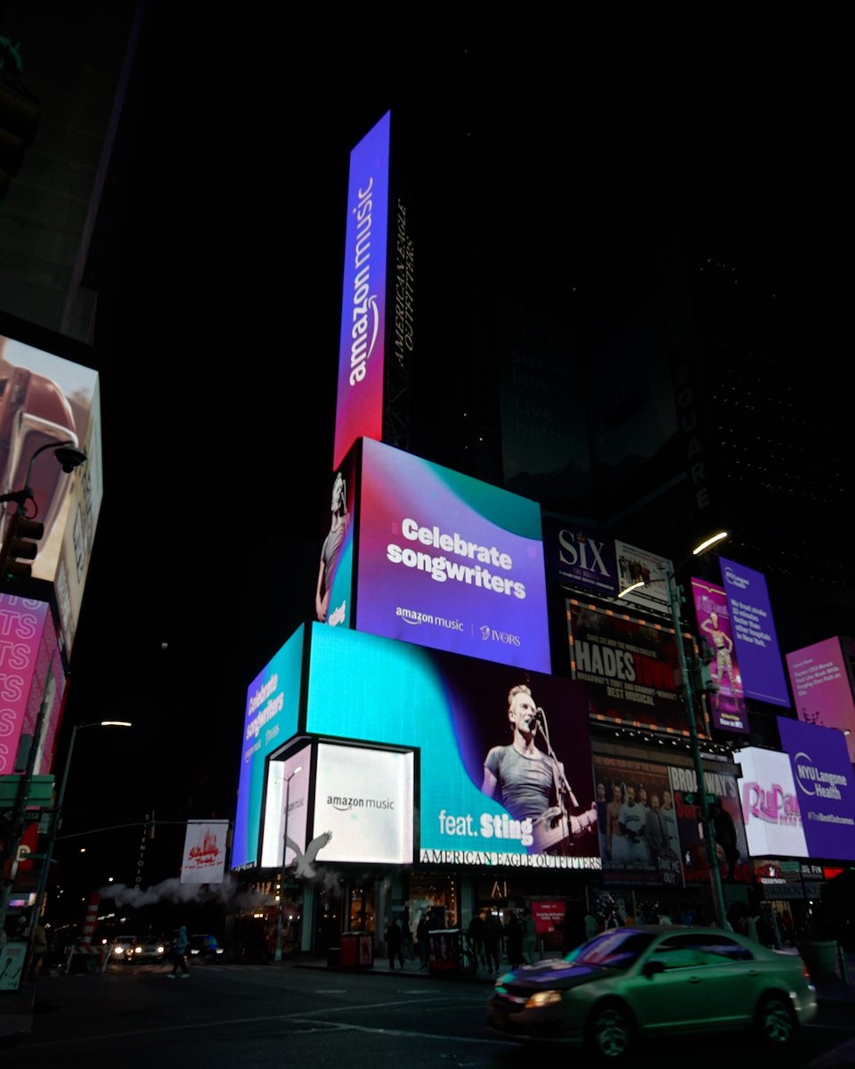 Spotted in Times Square. 
Thank you @ivorsacademy, @amazonmusic and @amazonmusicuk.
#TheIvors