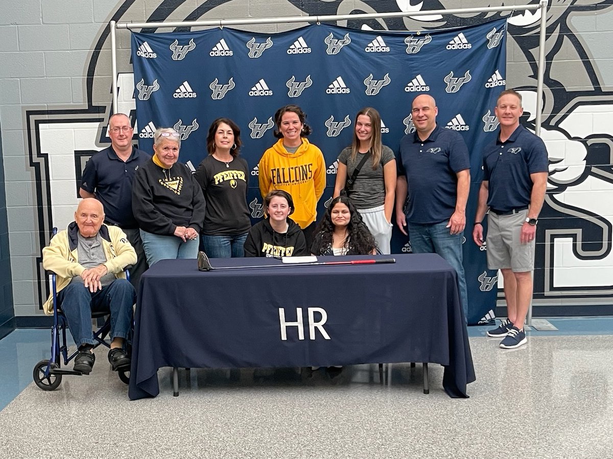 HRHSBullsGolf's tweet image. Congratulations to @couper_ella1, and her family, for signing to further her academic📚 and athletic⛳️ career at @PfeifferGolf @PfeifferSports. 
#GoFalcons #NextLevelBull