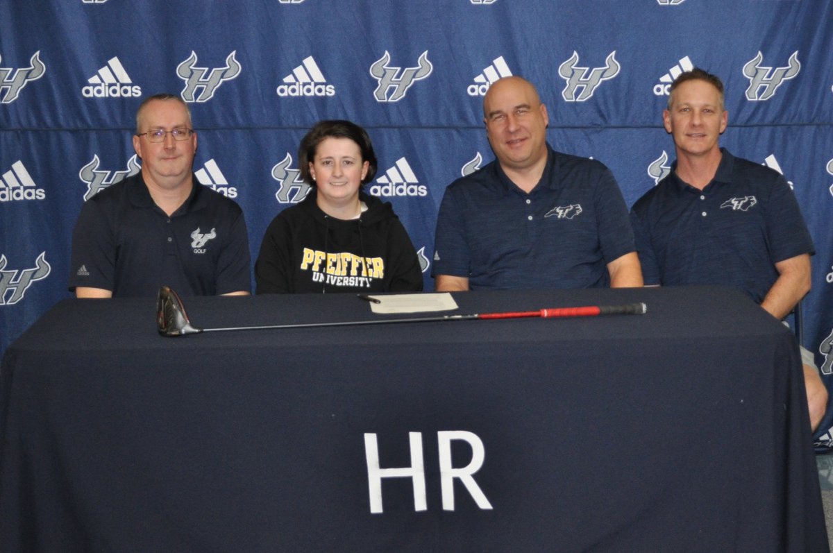 HRHSBullsGolf's tweet image. Congratulations to @couper_ella1, and her family, for signing to further her academic📚 and athletic⛳️ career at @PfeifferGolf @PfeifferSports. 
#GoFalcons #NextLevelBull