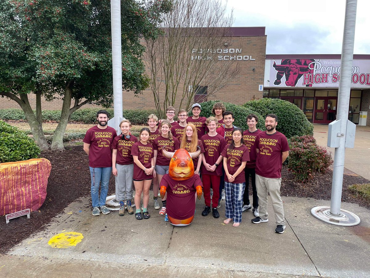 PoquosonHS_AD's tweet photo. Poquoson Swim Team 🏊♀️🏊 heading off to Christiansburg, VA to compete in the VHSL Class II State Swim Championships tomorrow morning.
#poquoson #PHS #bullislanders #swimteam #VHSL #ClassII #reptheisland https://t.co/WTNc6jgWzs