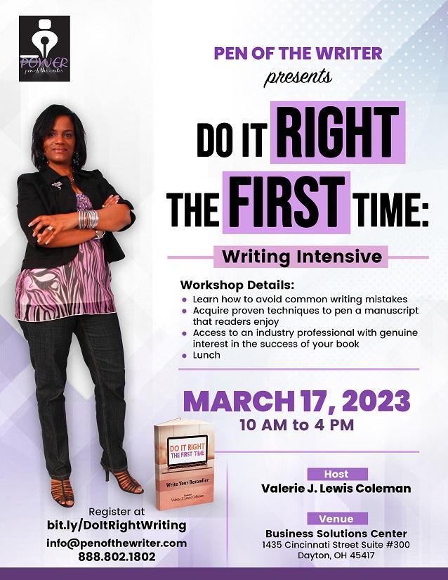 Has the fountain of creativity stopped flowing for you? Here are 5 tips to overcome writer's block. Get more at Do It Right the First Time: Writing Intensive. Save $30 on registration thru BHM. 
#write #writer #author #nonfiction #fiction #childrensbooks

conta.cc/3XAFxm5