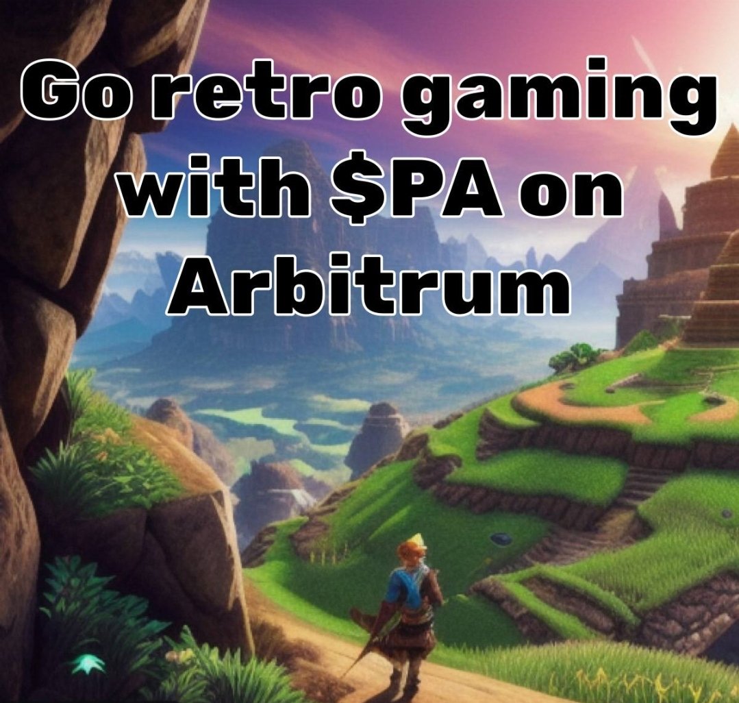 GarthGoesShwing's tweet photo. #Arbitrum newest #GameFi project #p2earcade $pa is bringing the retro gaming to all the #arbinauts
๐น๐ https://t.co/Jukkb93gX7