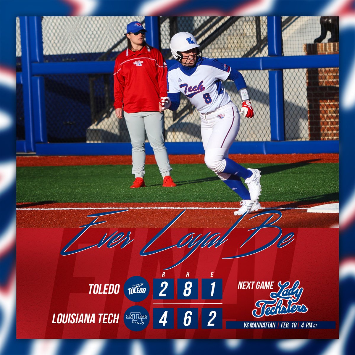 LA Tech Softball on Twitter "Starting off with a W! Behind strong