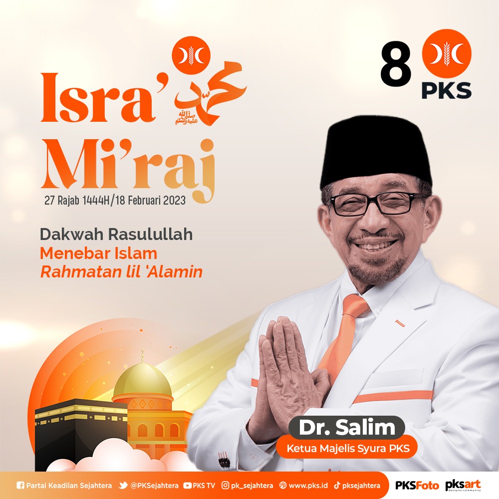 Jadikan Isra Mi'raj sebagai momentum untuk memperkuat dan memperkokoh hubungan kita dengan Allah SWT.

#IsraMiraj1444H