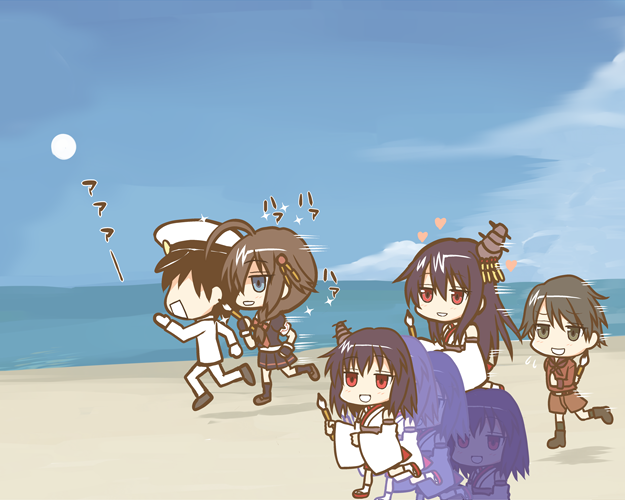 荒い息遣いが提督に迫るΣφ三φ(:3」∠)_極太矢印も迫る #初投稿の絵と今の絵を比べる #艦これ 