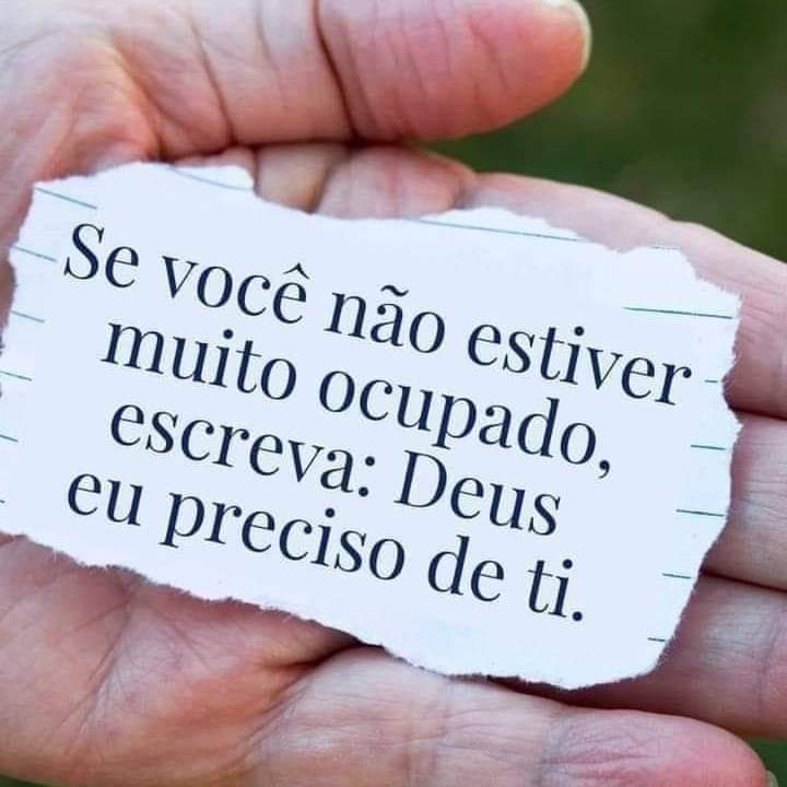 Deus eu preciso de ti ❤️