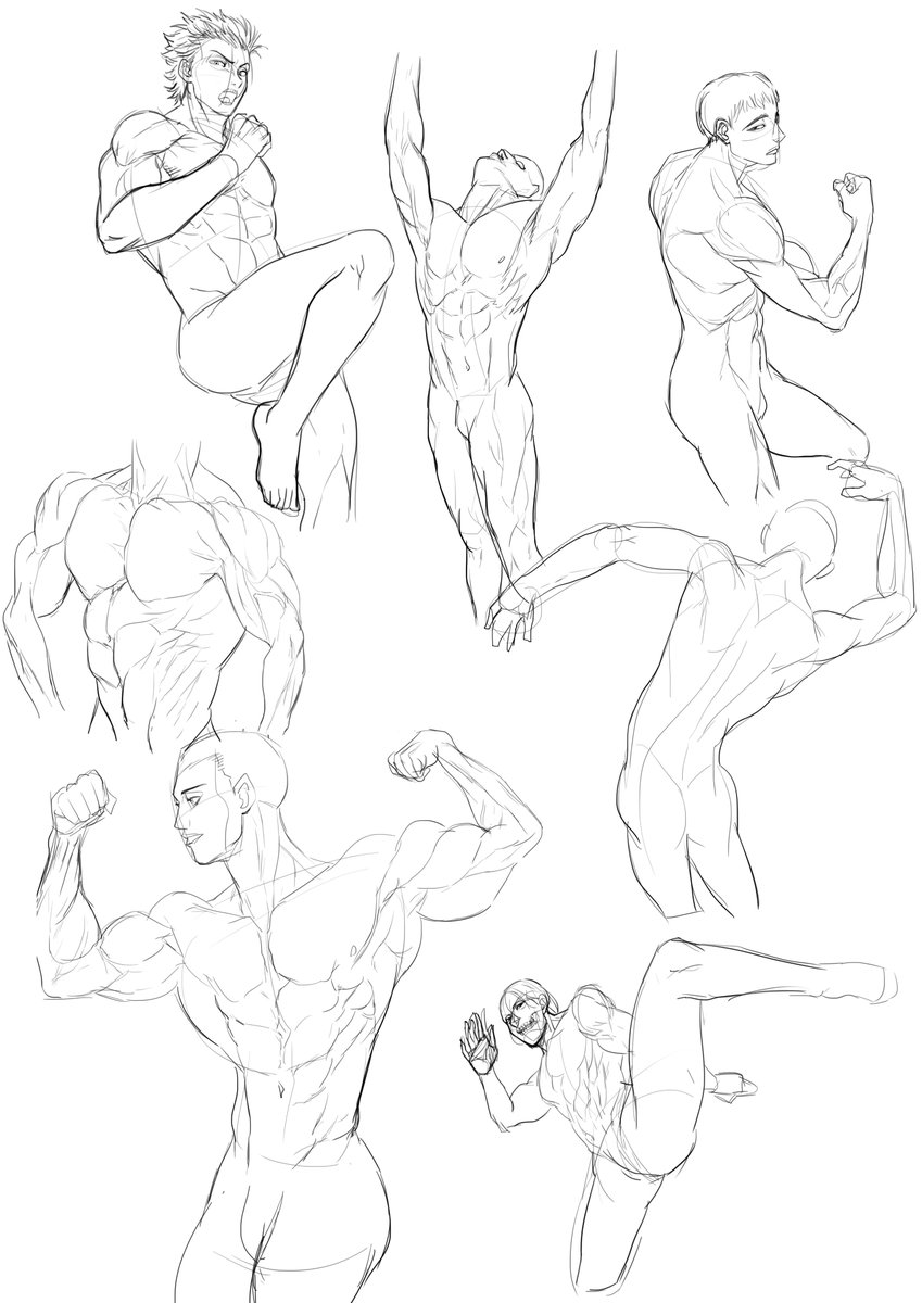 筋肉描くの楽しい✨
もっと楽しくなれそうな雰囲気出て来た気がする 