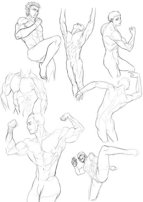 筋肉描くの楽しい✨
もっと楽しくなれそうな雰囲気出て来た気がする 
