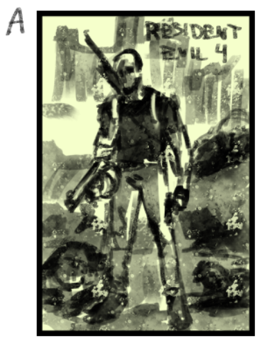 RE4 cover thumbnail sketches. Vote ⏬ 