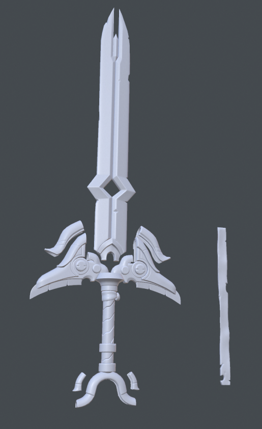 danglebob's tweet image. Makin' bakin'
Rainbow sword concept by @GuillaumeDelba1