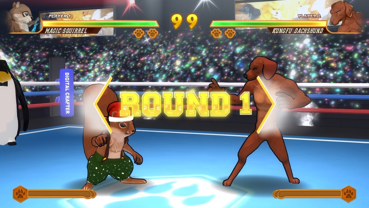 TAKEDkaicho's tweet photo. Fightofanimalsをプレイ完了！
遊びやすい格闘ゲーム！シンプルな操作で楽しめる良ゲー！キャラはネットで見かける可愛い動物の、錯視をそのまま3D化したのと、オリジナルキャラが数名。衣装も沢山あるので素晴らしい！ #FightofAnimals #DigitalCrafter #NintendoSwitch https://t.co/d6VDCvx0E0