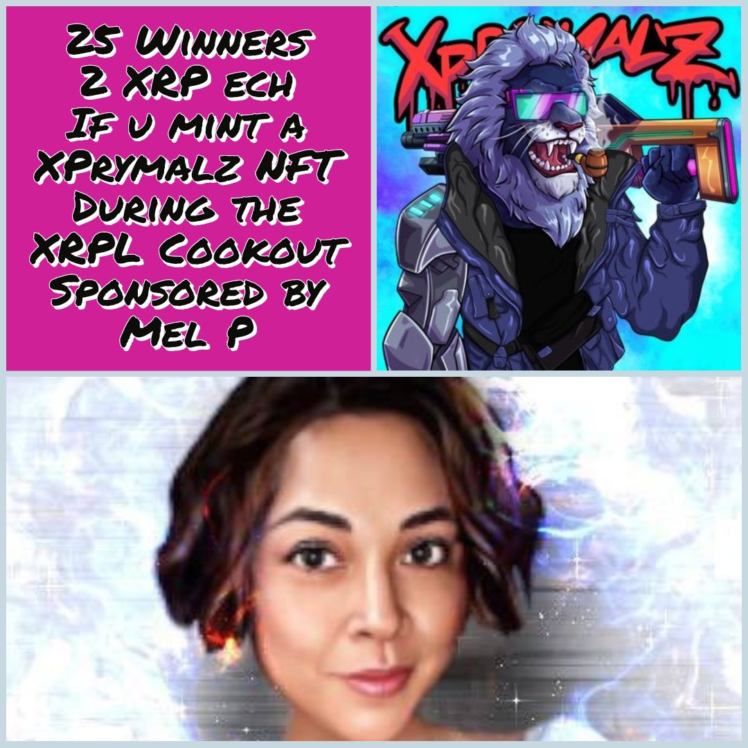 2Cold_XRPL's tweet image. #2COLD 🧊🥶 #XRPLCOOKOUT co host @MelP808 will be sponsoring 25 #Giveaways

🧊✅️ If u #Mint a @xPrymalz #NFT during the #XRPLCOOKOUT call
🧊🏆 Win 2 #XRP ech

♻️ #Retweeet

#XRPLcommunity #NFTCommunity #NFTs #Giveaway #XRPLNfts #XRPNFT
