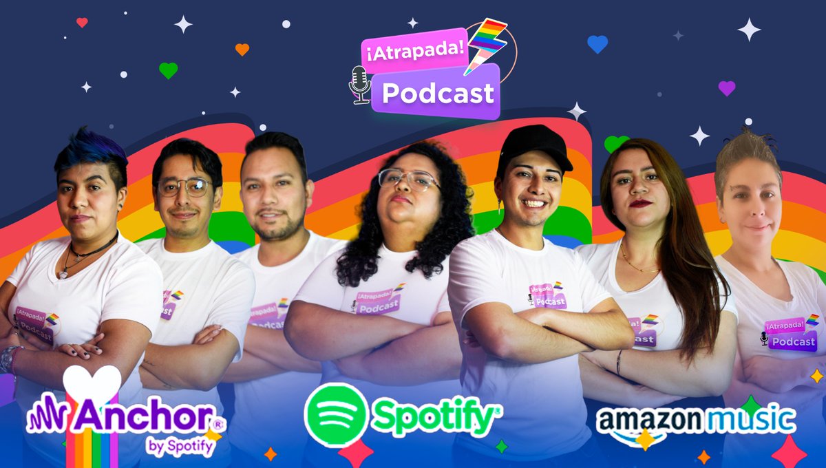 AtrapadaPodcast's tweet photo. ¡Estamos muy contentos! Porque se viene la 10ma temporada 🏳️🌈😍 Tenemos nuevos Atrapados 😱
¿Sabes dónde escucharnos? ⬇️
https://t.co/OZXUzNfwpL
#Atrapada
#Atrapadapodcast 🎙️🏳️🌈
#tuespaciogayseguro https://t.co/wY0lBwxbNL