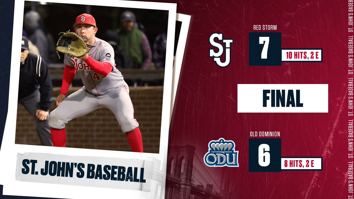 JOHNNIES WIN! The Red Storm erases an early four-run deficit to defeat Old Dominion in extras!