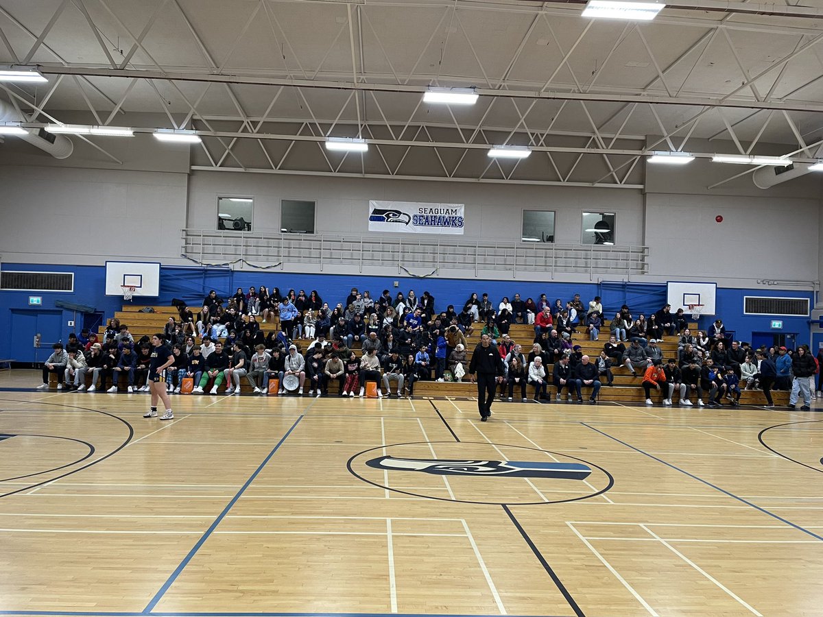 Fifteen minutes before the South Fraser Basketball Championship Finals between Seaquam and SDSS