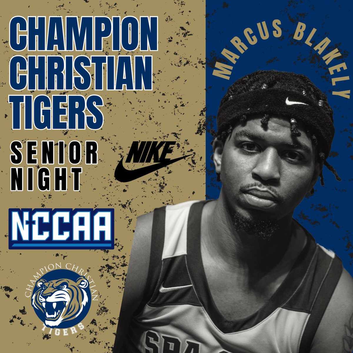 ChampionMBB's tweet photo. 🚨 Come and join us for Senior Night tomorrow! Our seniors will be honored at 6:00pm, so show up a little early so you don’t miss this special night! Girls at 6:30pm, and the guys at 8:30pm. Livestream available at Tiger TV on YouTube! See you there! 👀 #committedtogether🤝 https://t.co/lRdDeLdmWx