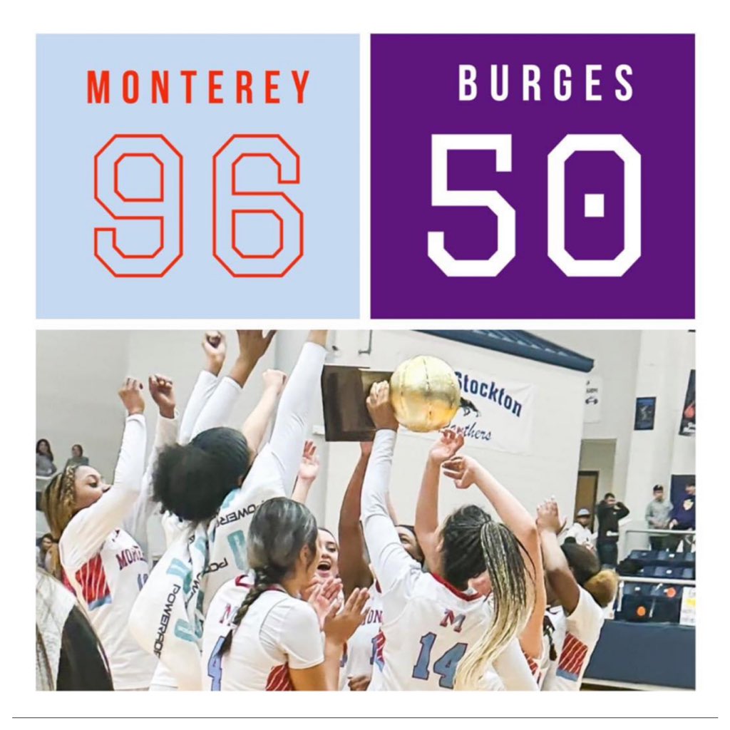 montereyGBB's tweet photo. Final!!!!

AREA CHAMPS!!!!! 🏆

Aaliyah Chavez- 34 points 
Jaelyn Morrison- 18 points 
Kelly Mora- 14 points 
Ambrosia Cole- 11 points 

Lady Plainsmen will play Amarillo High in Littlefield, Tuesday 6:00pm, in the the Regional Quarter Finals!!! 

Let’s keep going Ladies!! ❤️👏🏼🏀 https://t.co/BrWvhcD5D6
