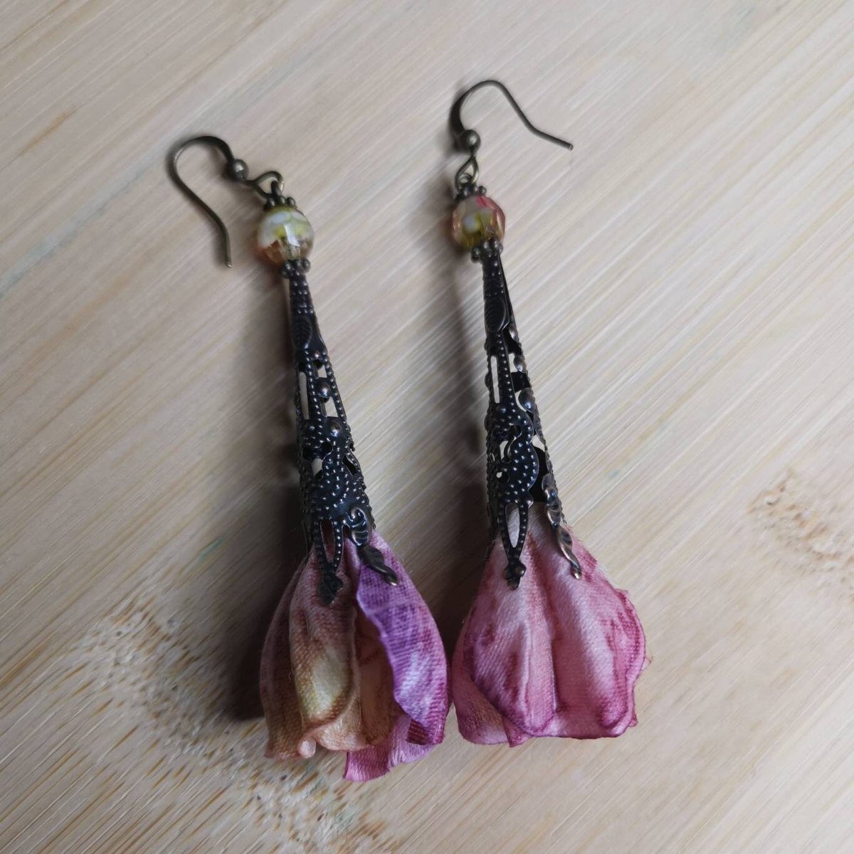 Excited to share the latest addition to my #etsy shop: Dusty Rose Fairy Flower Earrings #upcycled #statementearring #giftsforher #weddingearrings #bridesmaidearrings #cuteearrings #flowerjewelry #floraljewelry #bridalearrings etsy.me/3k6c3yO
