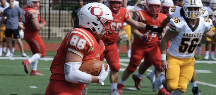 After a conversation with <a href="/Coach_Cicione/">Anthony Cicione II</a> I’m blessed to receive an offer from @Otterbein_FB 🔴