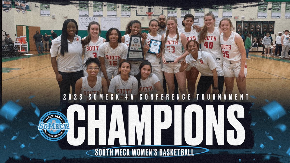 SoMeck4A's tweet photo. Congratulations to @SOUTHMECKWBB and @MyersPark_Hoops for being named 2023 SoMeck 4A Conference Regular Season and Tournament Champions! https://t.co/AtLkUtV17m