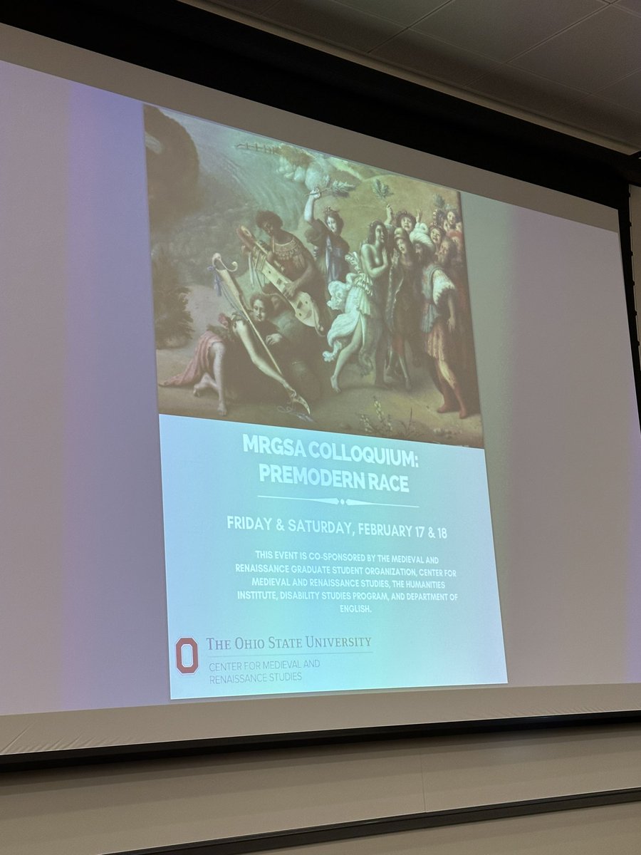 Had a wonderful time sharing the first chapter of my book, “Shakespeare through Islamic Worlds,” with grad students and faculty at OSU thank you MRGSA for the invitation. #ShakeRace