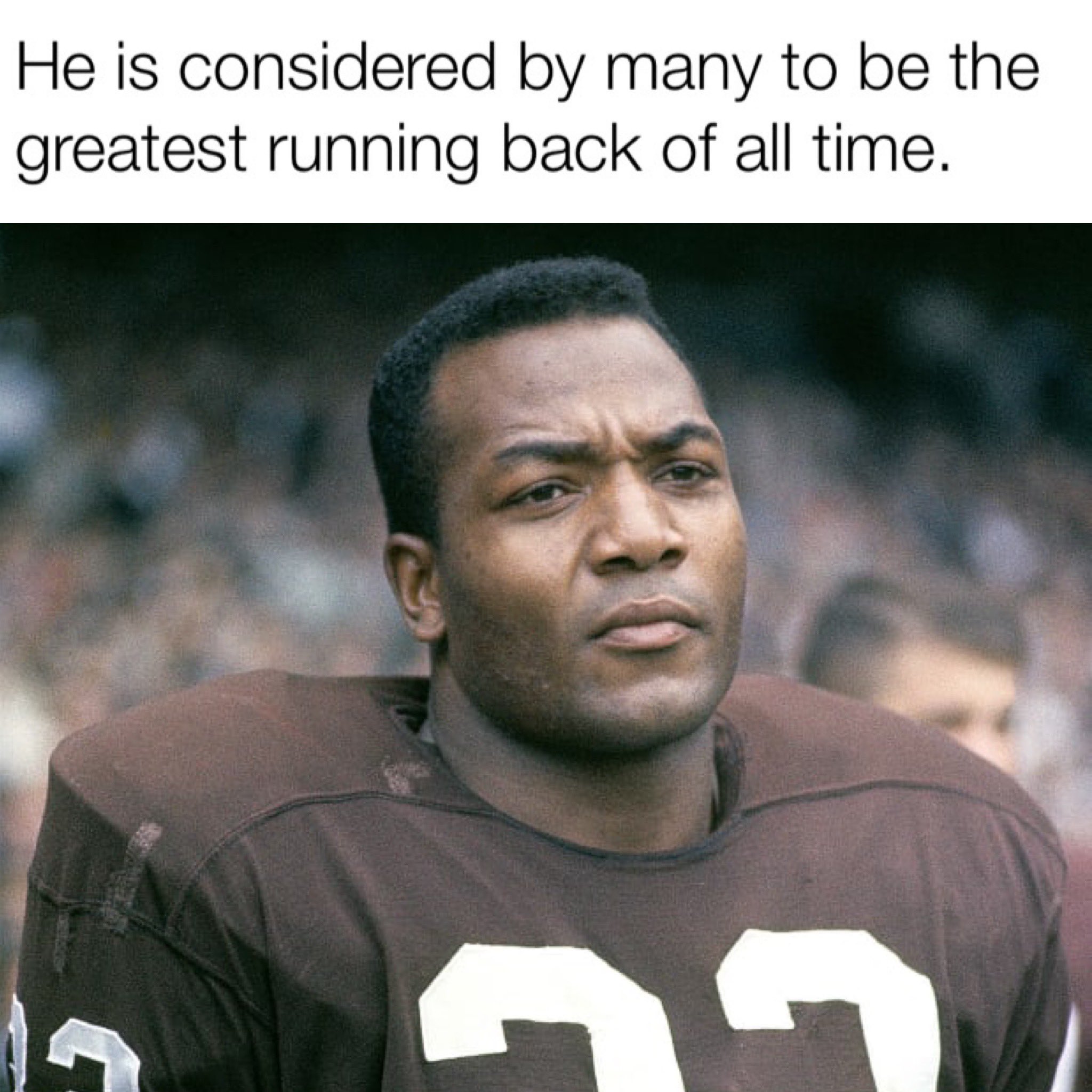 Mankind owes a lot to this man. The Cleveland Browns franchise owes him more. Happy birthday Jim Brown. 