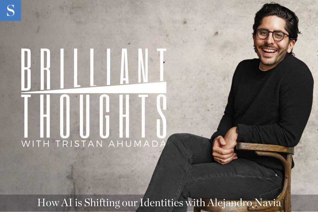 I had an awesome time chatting with @TristanAhumada1 on his @successmagazine Podcast “Brilliant Thoughts”

I tell him my story behind me dropping out of Harvard, why AI is creating an identity crisis & more

If we’re friends, plz share/retweet. 

Hope you guys enjoy❤️🫡