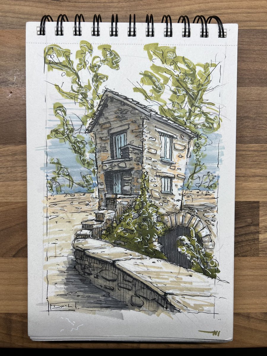donoghmclaverty's tweet image. Bridge house sketch #scribbles #sketchbook