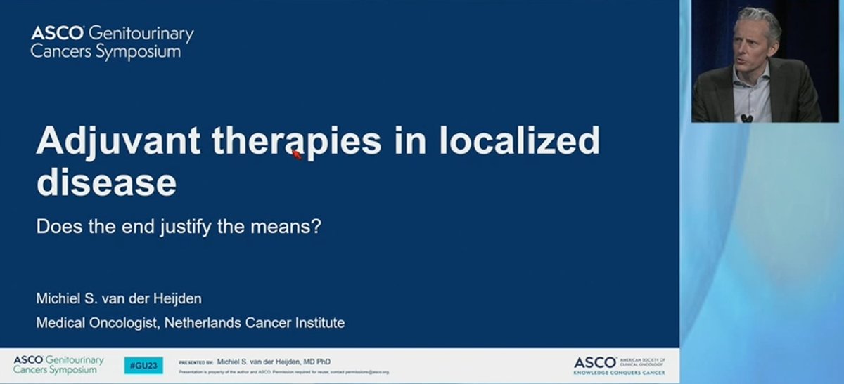 DrChoueiri's tweet photo. #GU23 Phenomenal discussion of #KN057 and #CM274 to conclude Oral Abstract Session B
Awaiting OS results from #CM274
@NKI_nl #VanDerHeijden
@OncoAlert https://t.co/YoZZAVSaGN