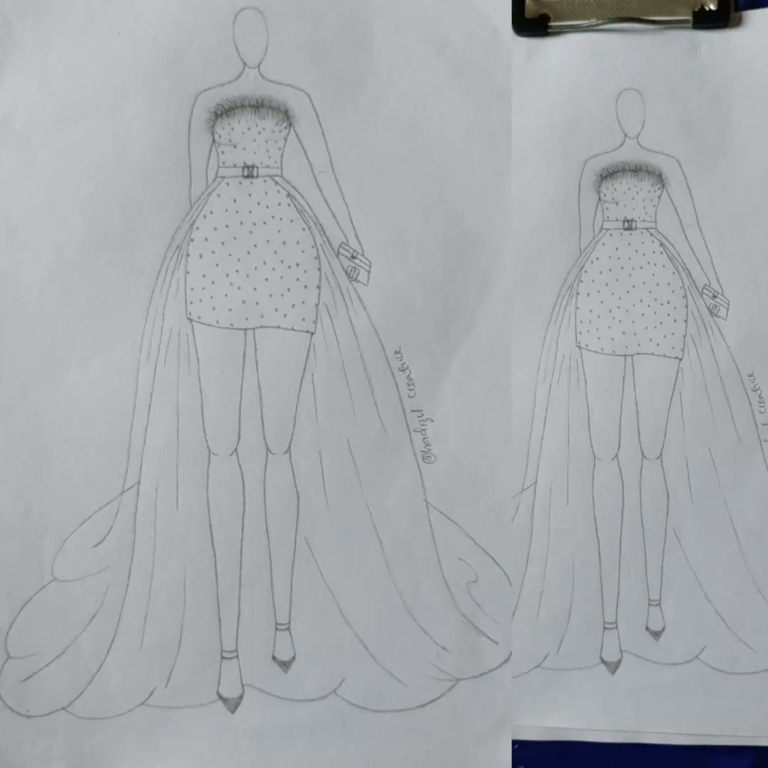 ahadizil_omoeko's tweet photo. Day 8 of style inspiration and fashion Illustration
Style description/details; mini polkadot dress and a detachable peplum
#fashionable #pencilartwork #fashiontutorial #fashionillustrationoftheday #fashionillustrator #fashiondesignersinnigeria #fashiontrends #illustrator https://t.co/00OjXb2KwH