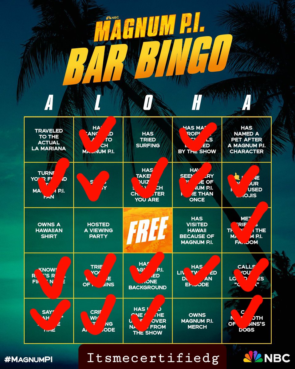 itsmecertified_'s tweet photo. Still got a long way to go, I guess🤔

#MagnumPINBC #MagnumPI🏆 #MPEyes #MagnumPISaved 🥳🎉
Mahalo, @nbc🙌🏽🙏🏽 @magnumpi
Al🫶🏽ha🇸🇷🤙🏽 https://t.co/zDUkiU0D0D